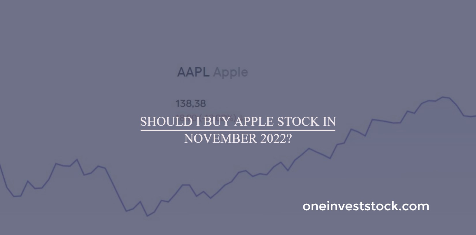 Should I buy Apple stock in November 2022